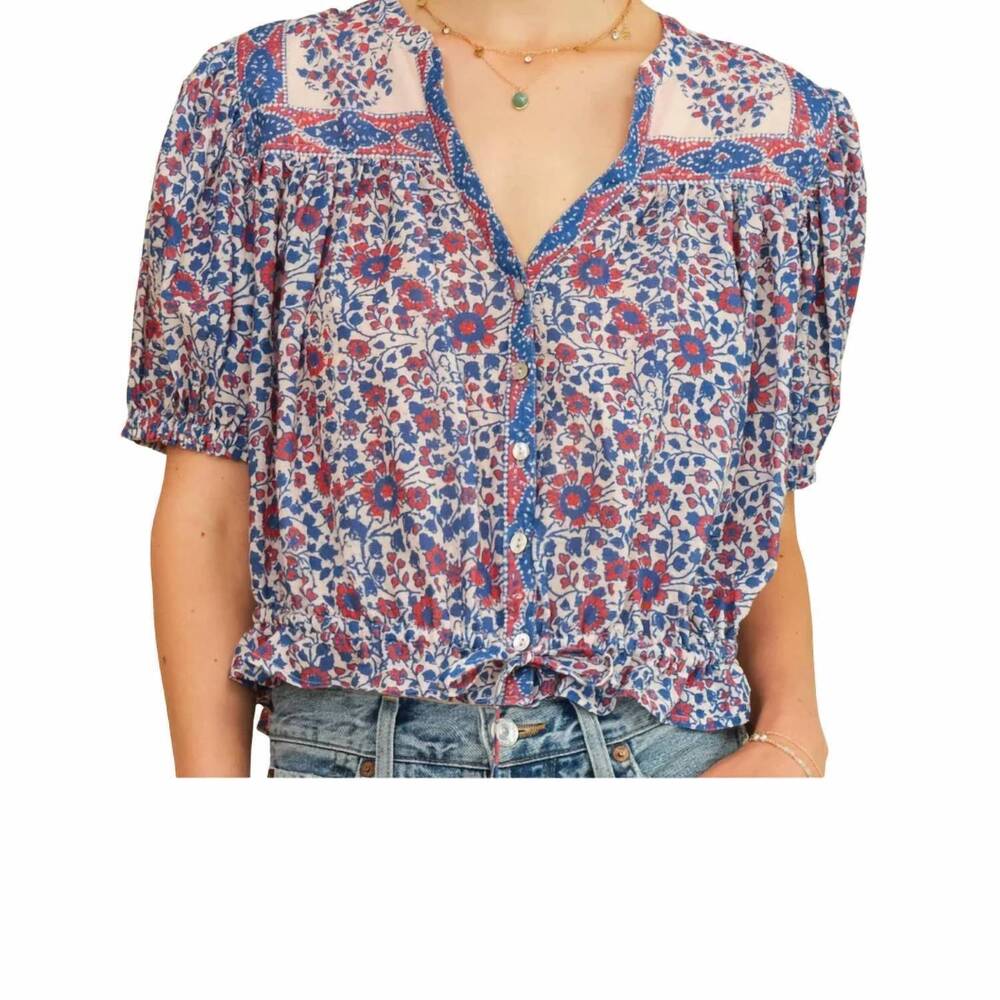 NEW M.A.B.E. della top in blue/pink